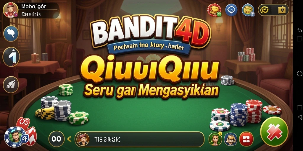 Tangkapan layar dari gameplay QiuQiu yang mendebarkan di BANDIT4D.