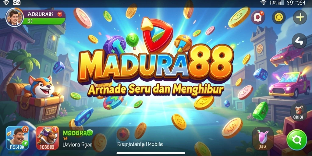 Screenshot gameplay MADURA88 menampilkan keseruan permainan arcade yang menarik.