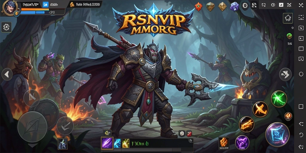 Tampilan gameplay seru dalam dunia MMORPG RSNVIP.